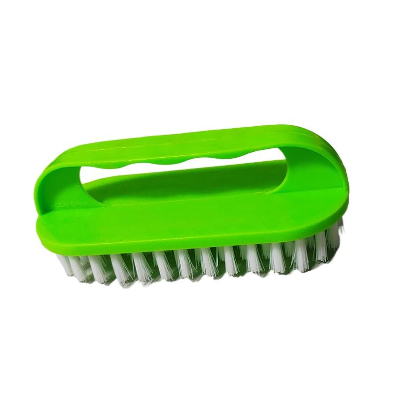 1/2pcs Ergonomic Clothes and Shoe Cleaning Brush with Stiff Bristles - Available In Blue, Pink, and Green