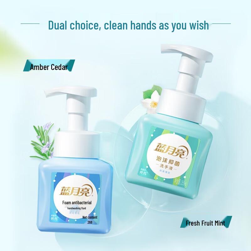 Blue Moon Foaming Antibacterial Hand Wash (Fresh Fruit Mint)