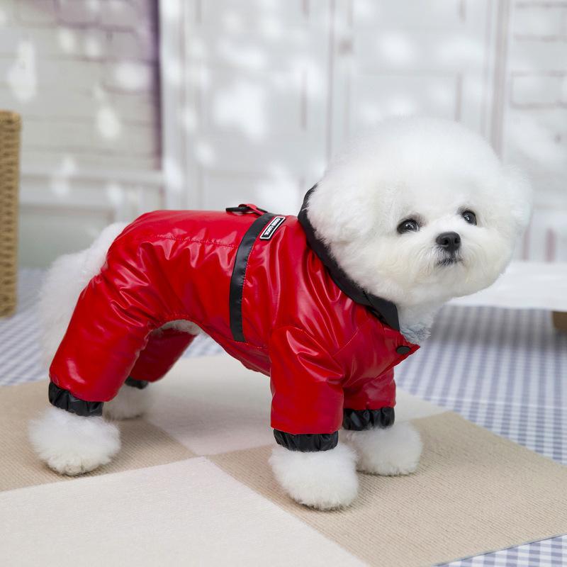 10PC/Lot Winter Small Dog Jumpsuit Thick Warm Pet Dog Clothes Waterproof Dogs Down Jacket Chihuahua Coat Outfits