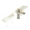 No-Drill Faucet Sink Shelf Large Capacity Faucet Drain Organizer  Mirror Front