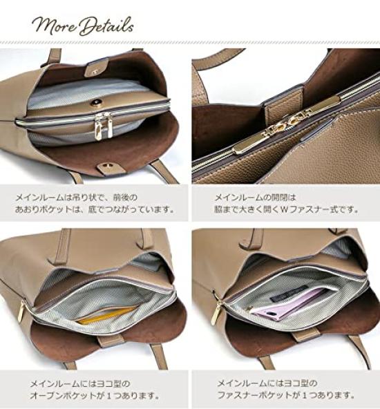 Lightweight Tote Faux For [Pragma] Bag, Leather, Tote, Adults, Simple, Clean, Handbag, Elegant, Cute, Soft, Shrink, Small... (Camel)