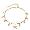 Jewelry Personalized Beach Scallop Starfish Necklace Women's Simple Metal Chain Conch Versatile Clavicle Chain