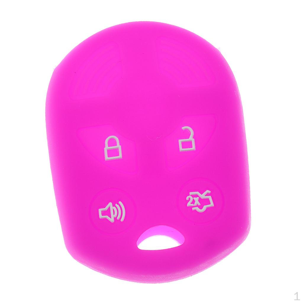 Car Key Silicone Case Cover Rose