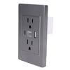 Wall Outlet with USB and Type C Port 15A PC Flame Retardant Electrical Wall Receptacle Outlet for Home