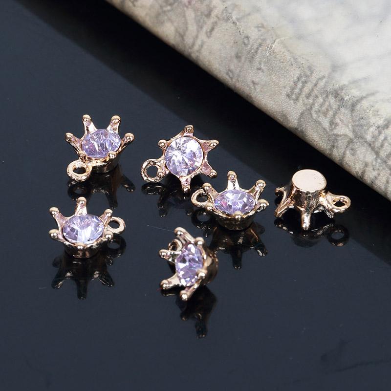 Engood 100Pcs Rhinestone Buttons Sewing Trim & Embellishments Craft Buckle DIY Pendant for DIY Hair Apparel Accessories ZJ41