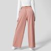 Damen einfarbige Weitbeinige Hosen Lockere Hosen Damen Retro Gerade Hosen Freizeit Hosen