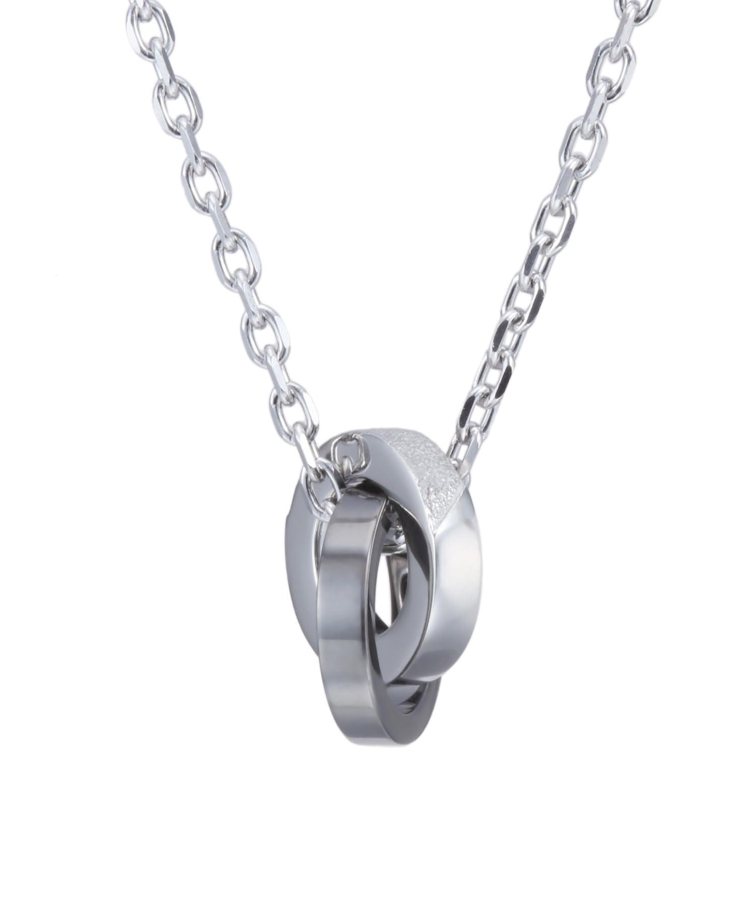 

Lionheart Necklace [Limited Edition] SAND Double Ring Necklace / Surgical Stainless Steel (Hypoallergenic)