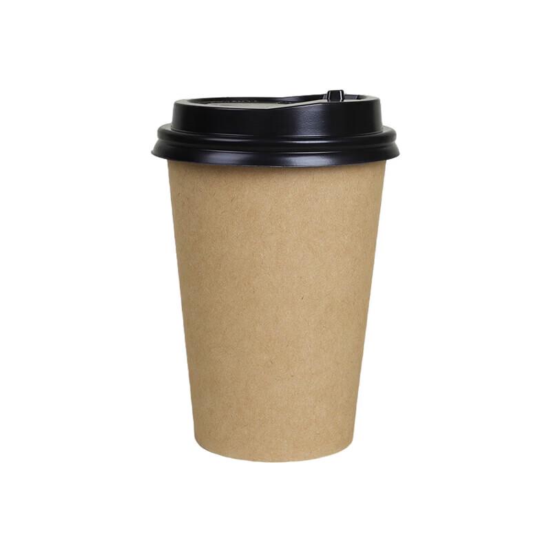 OEING Disposable Thickened Kraft Paper Coffee Cups