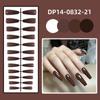 24Pcs Full Cover Solid Color Fake Nails Detachable Press-on Nails New Long Ballet False Nails  Women