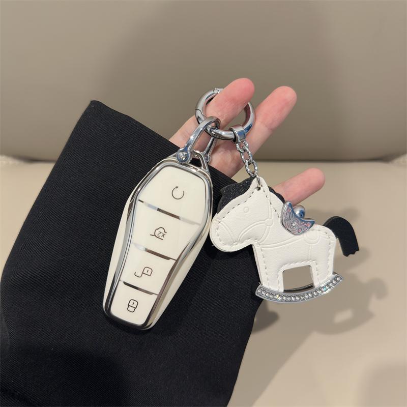 New Soft TPU Car Key Case For BYD Atto 3 Han Song Tang Qin Ev Pro PLUS MAX Dolphin 4 Buttons Remote Control Protect Cover Auto