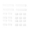 24PCS/Lot PC Cable Comb Motherboard 6/8/24Pin Cable Comb Computer Wire Management Clamp PC Power Wires Clip