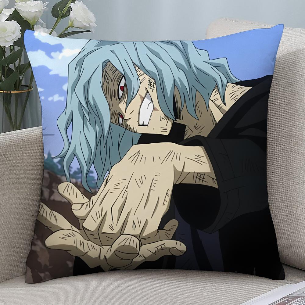 Anime T-Tomura Shigaraki Pillow Case 3D Print Polyester Fiber 40*40 cm Home Sofa Throw Pillow Cover Decoration Festival Gift