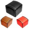 Faux Leather Square Jewelry Watch Case Display Gift Box with Pillow Cushion