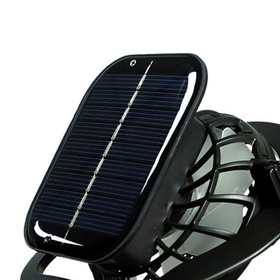 Solar Fan with Strong Airflow Low Three-Speed Adjustment Noise Rechargeable Fishing Hat Clip-on