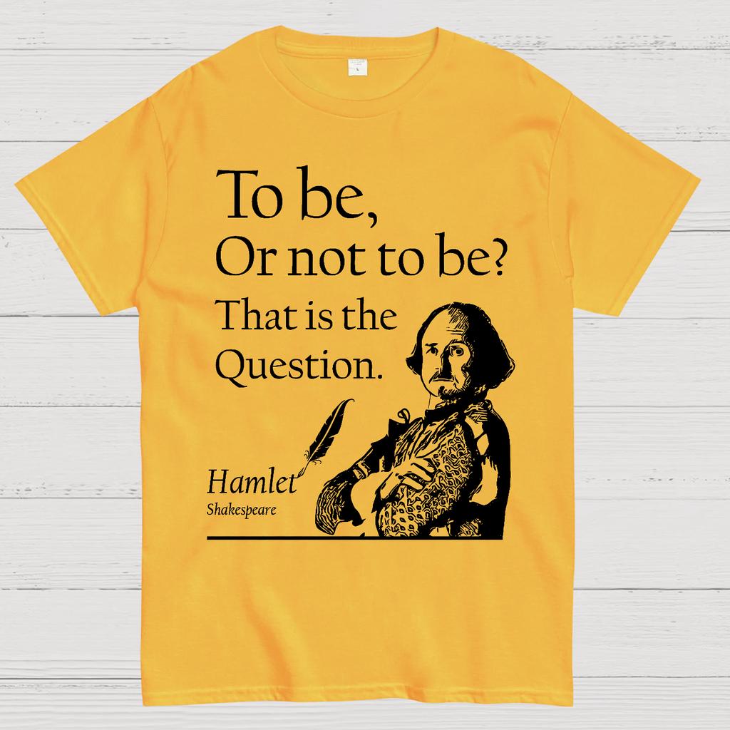 To Be Or Not To Be Hamlet Shakespeare Cotton Summer Casual Cool Loose T-Shirt