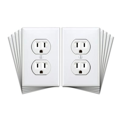 3Pcs Funny Fake Power Outlet Stickers Prank Wall Decals For Office And Home Joke Socket Switch Decals Home Decor Prank Gadget