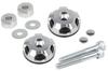 Special Parts Takegawa 2-Piece Bar Ends, Black/Silver, for Super Cub 50 and Super Cub 110, 06-01-0412