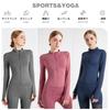 Yodilala Long Sleeve Running Slim with Thumb for and Perfect for and Size M Women's Full-Zip Jacket, Lightweight, Fit, Holes, Sports, Yoga, Workouts,