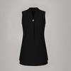 Vestido Mini de Lino sin Mangas con Cuello en V y Botones Estilo Holgado para Mujer Ropa Casual