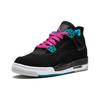 New JORDAN 4 Retro Black Vivid Pink Dynamic Blue GS 487724-019
