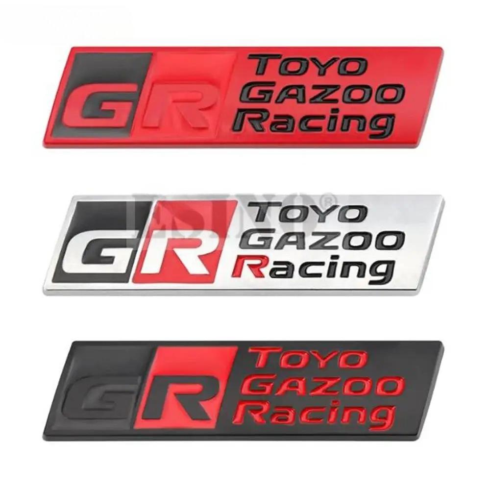 1 Peça Estilo de Carro Gazoo Racing GR 3D Grade Frontal de Carro Emblema de Liga de Zinco Adesivo Emblema de Metal Decalque para Supra AE86 GT86 Corolla