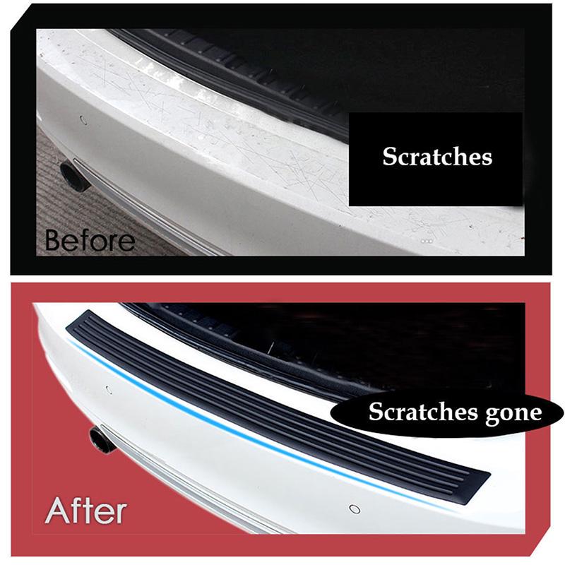 8*90cm Car Rubber Rear Bumper Guard Protector Door Edge Strip Trim Cover