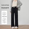 Women's Fleece-lined High-Waist Chenille Wide Leg Pants