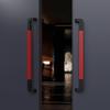 Yunduo Elegant Black & Walnut Tempered Glass Door Handle