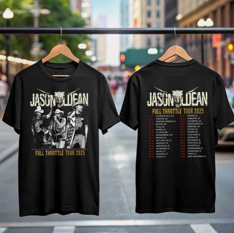 

Jason Aldean Full Throttle Tour 2025 Shirt, Country Music Concert Tee1 4XL