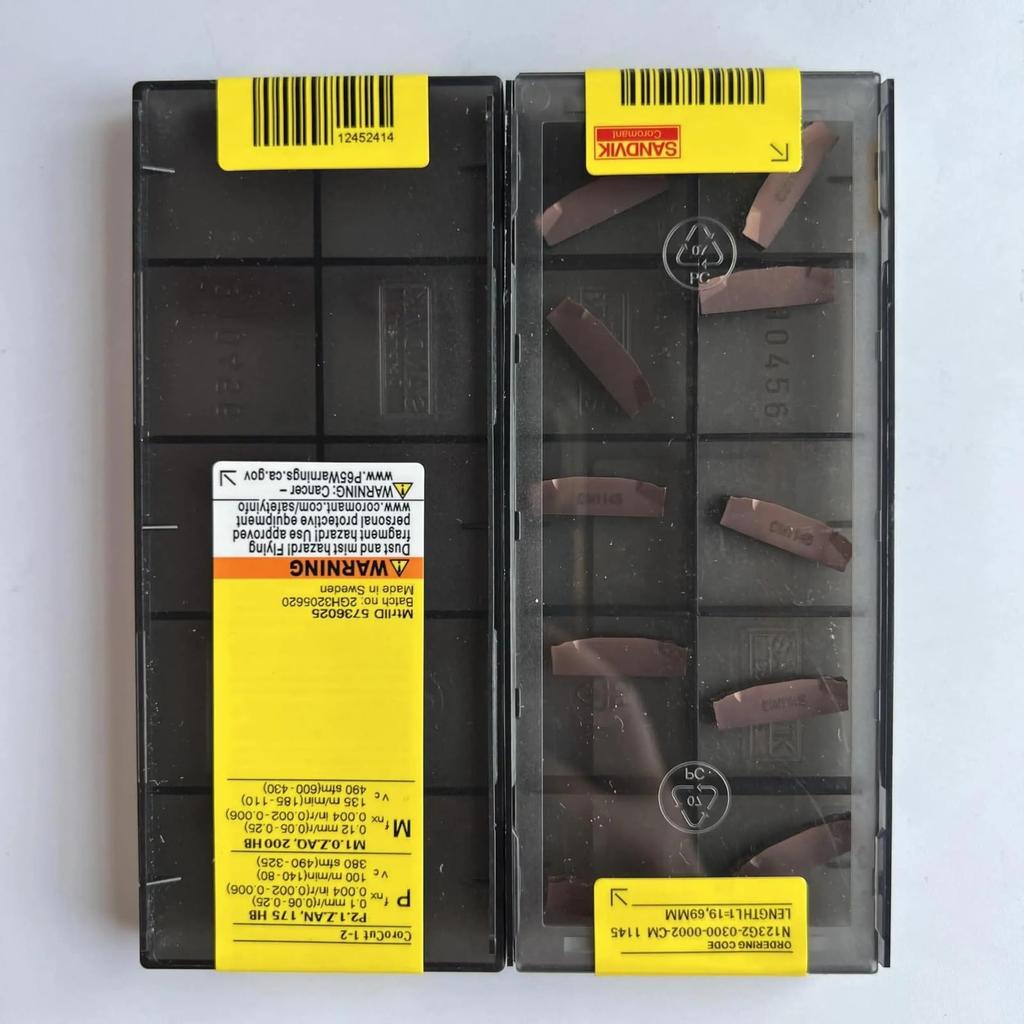 Original Sandvik / N123G2-0300-0002-CM 1145 /Carbide CNC Blade 10 PCS