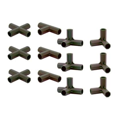 Set Conectori cu Diametru Interior 16mm Conectori Seră Suport de Stabilitate