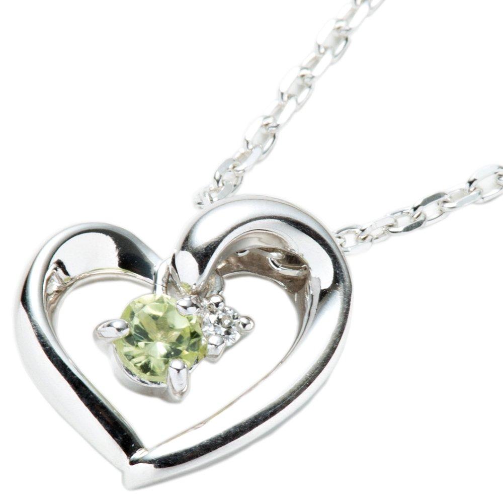 

Wrapped Yondo Sea Necklace Pendant Open Heart Birthstone August Birthstone Peridot 4c 111614121814 [Set item] 4℃ Women s