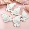 Hanmade Snowman 5pcs Christmas Jewelry Acrylic Beaded Materials Beads Accessories For Bracelet Earring Making DIY Jewelry Accessories Solid Color