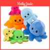 Adorable Double-sided Flip Reversible Octopus Plush Toy In Soft And Lifelike Style