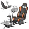 VEVOR Racing Wheel Stand, Heavy-Duty Simulator Cockpit Steering Wheel Stand, Fit Logitech G25, G27, G29, G920, G923, Thrustmaster T300RS, TX F458