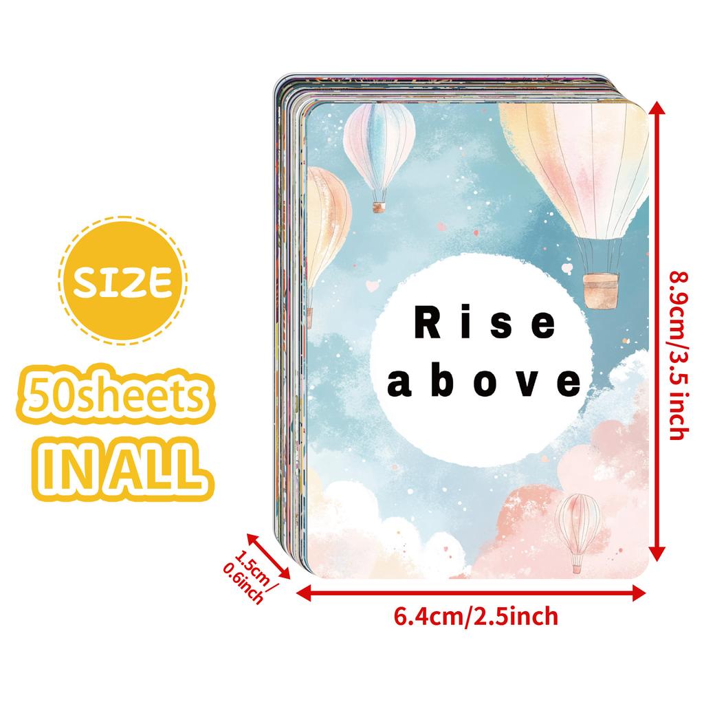 50 Inspirational Text Interactive Cards Xiaoqing Plants And Flowers Encouraging Fuel Cards Postcards