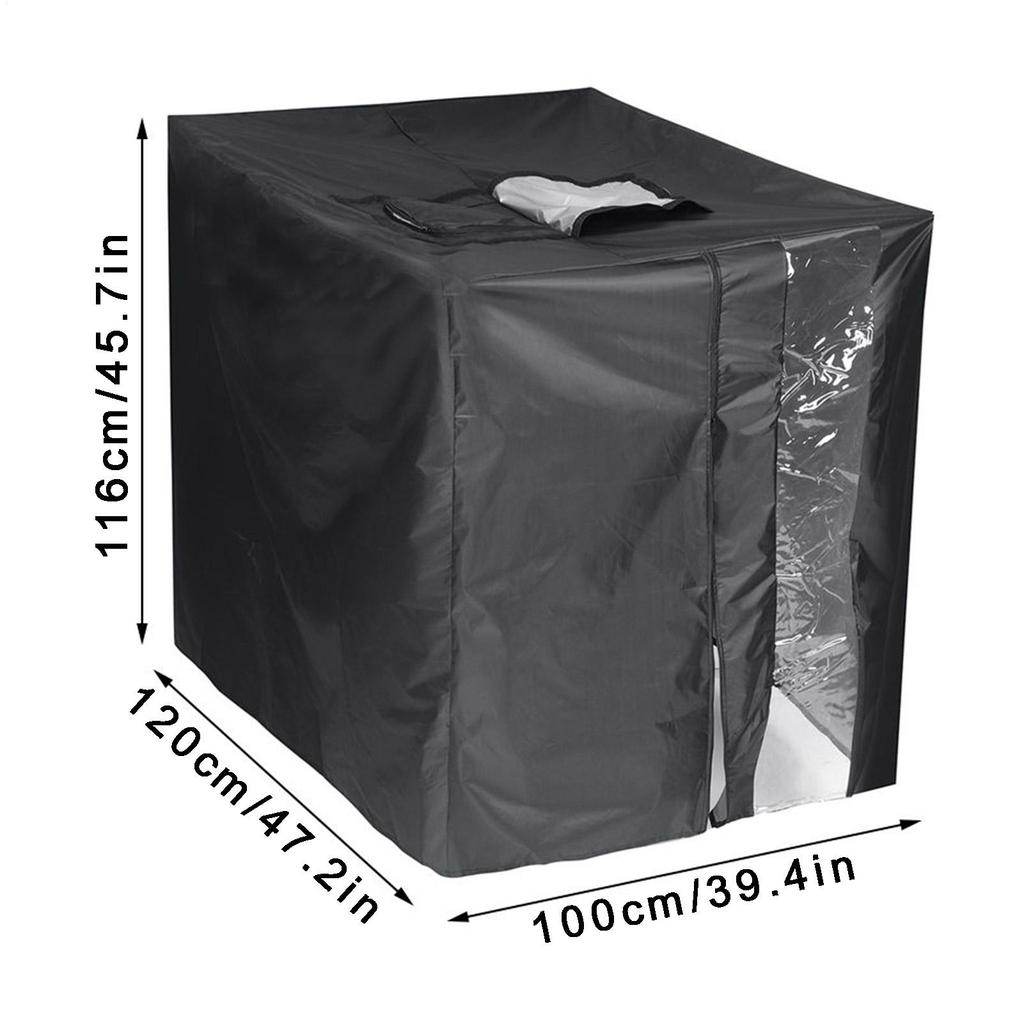 Outdoor Water Tank Cover UV Resistant Reusable Rain Barrel Shield With Zipper Rainwater Tank Cover For Yard Backyard Lawn