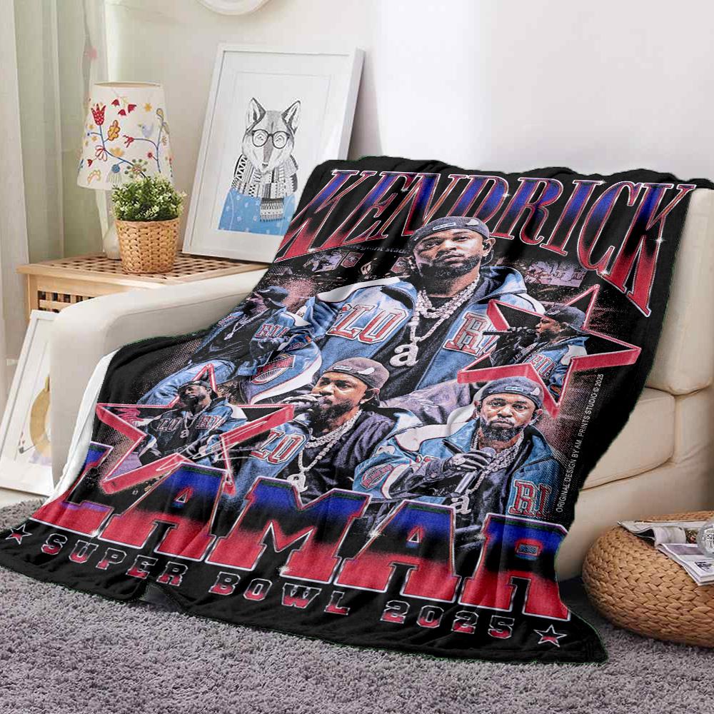 Kendrick Lamar Flannel Blanket Throw Blanket Soft Warm Sofa Bed Camping Car home Decor Unique Christmas Gift C9302881