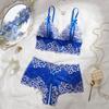 New Lingerie Open Bra See Through Underwear Set Uncensored Luxury Lace Exotic Sexy Outfits Embroidery No Pad Wireless Pullover