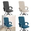 Durable Silver Fox Plush Elastic Chair Covers Dust Resistant Polyester Fabric For Home Office Seats