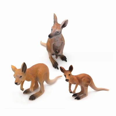 Wild Animal Action Model Toy Kangaroo Figure Home Ornaments Collectibles