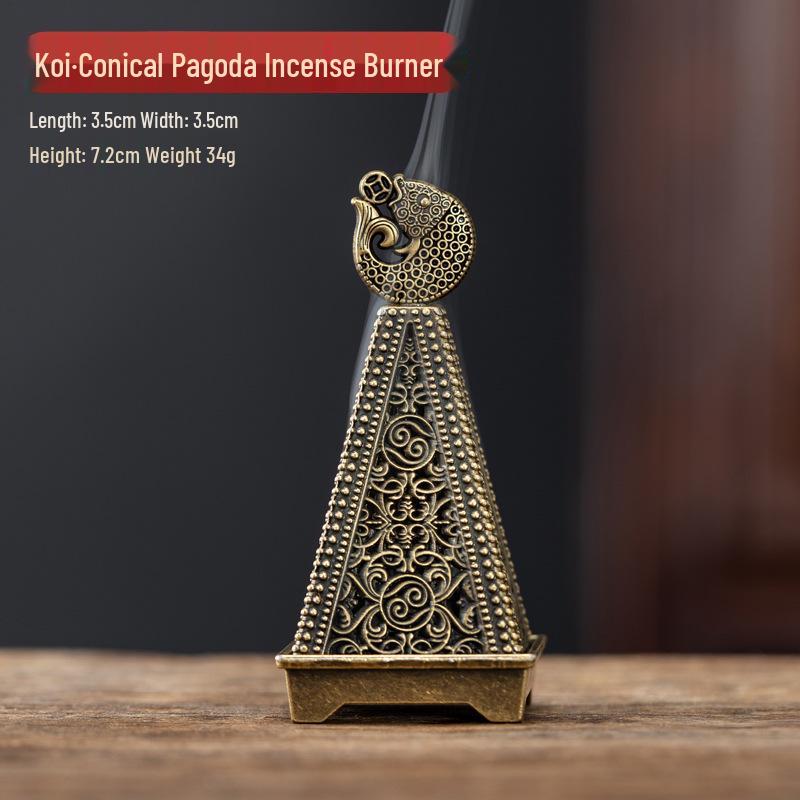 Auspicious Clouds Sandalwood & Agarwood Coil Incense for Indoor Aromatherapy - Long-lasting Deodorizing Incense Burner Censer