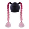 2pcs/pair With Sucker Woman Braids Wig Helmets Decor Twist Dual Pigtail Ponytail  for Motor Bike