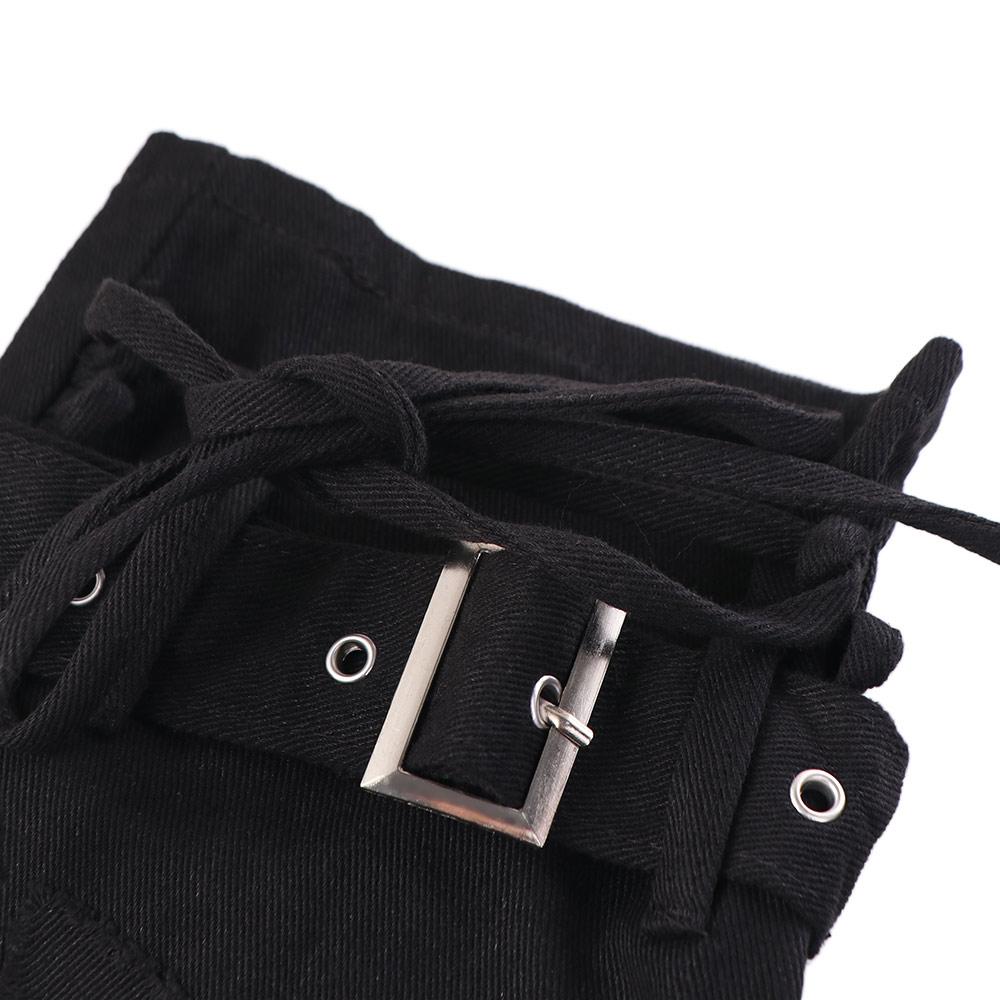 Japanese JK Lolita Y2K Denim Leg Warmers Denim Cloth Long Stockings Cross Trumpet Leg Covers  Women