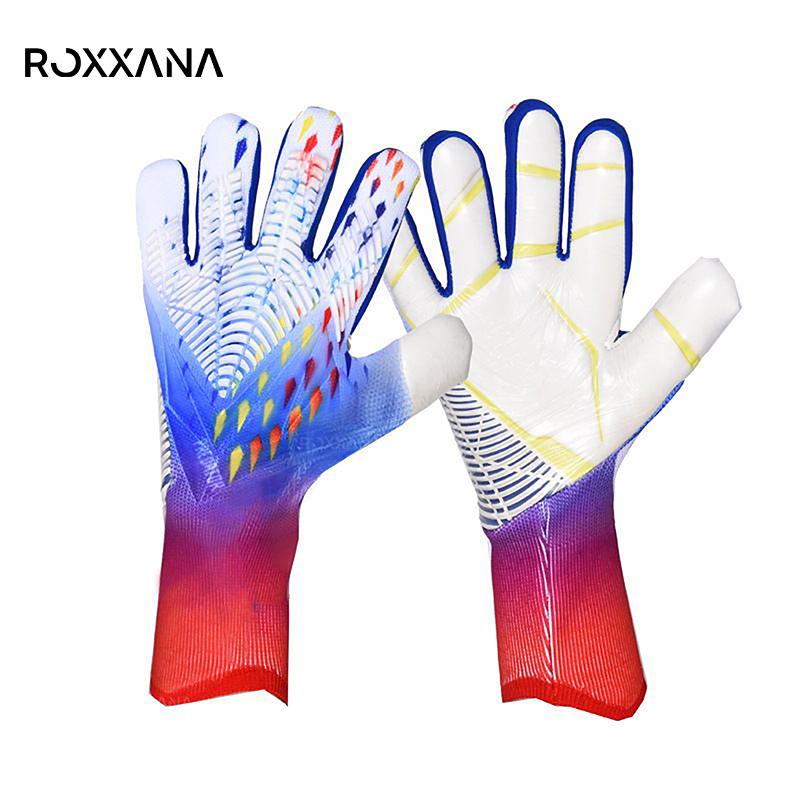 ROXXANA Soccer Goalie Gloves Premium Latex Breathable Anti-skid Shock-Absorbing For Kids Adults Training Match Sports Gloves