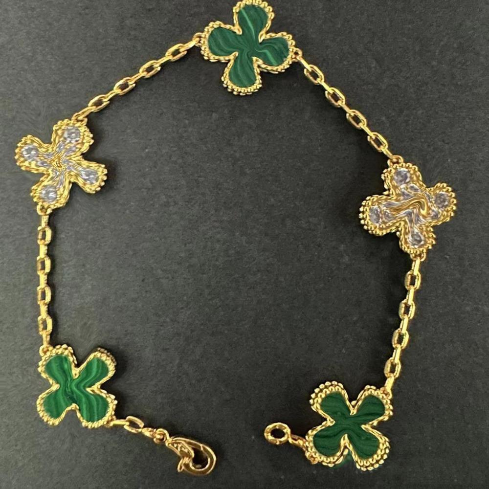 High Version Four-leaf Clover Bracelet Female Mother-of-pearl Agate Five-flower Ladies Bracelet