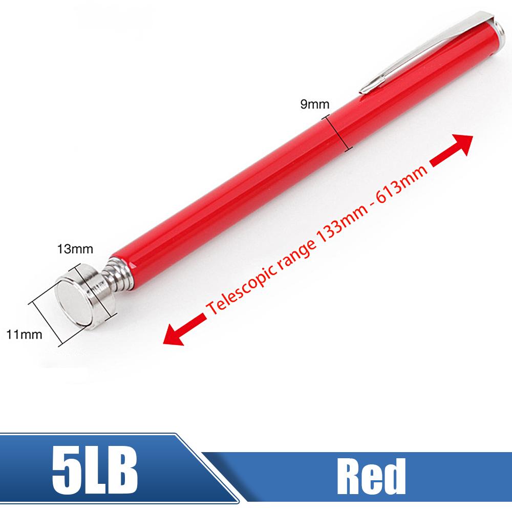 

Мини-портативная телескопическая магнитная магнитная ручка, удобный инструмент для снятия гайки, болта, выдвижной стержень для пикапа 5LB