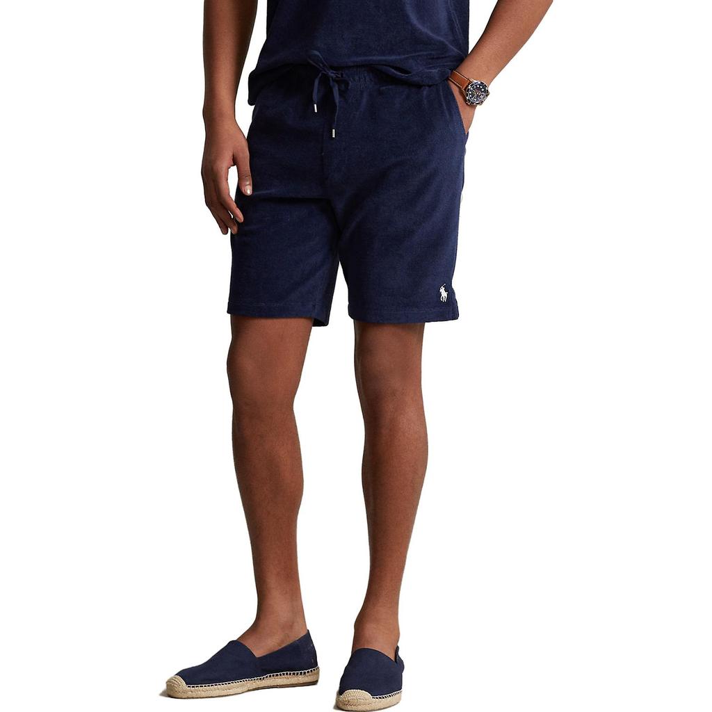 Polo Ralph Lauren Drawstring Straight Leg Casual Shorts Men shorts Navy-Blue MNPOSHO1BQ20185-410