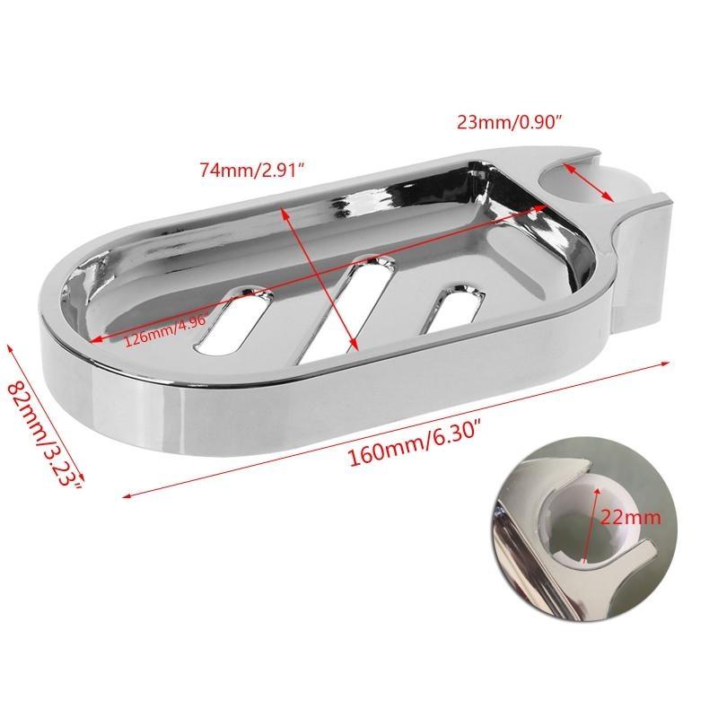 Wall Mounted ABS Soap Box Slide Bar Soap Dish Holder Replacement Soap Pallet