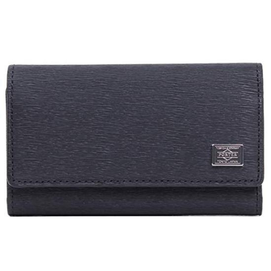 

PORTER CURRENT Porter Current Keychain Key Case Brand Cowhide Genuine Leather Business Men s 052-02206 чорний